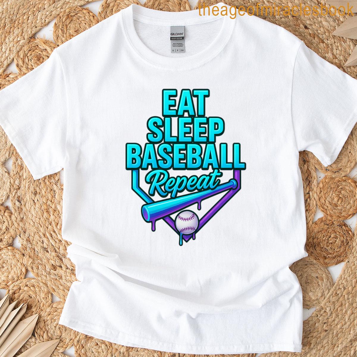 Eat Sleep Baseball Repeat T-shirt