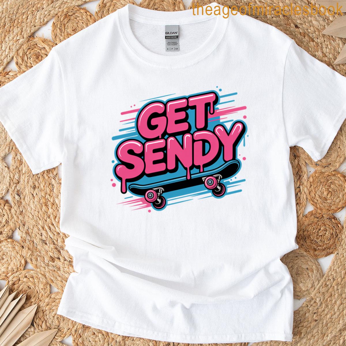 Get Sendy Skateboard Graffiti Style Design T-shirt