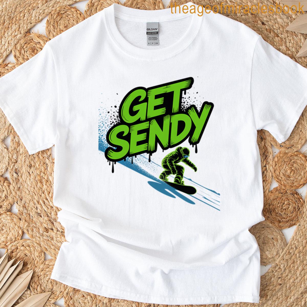 Get Sendy Snowboarding Graffiti Style Design T-shirt