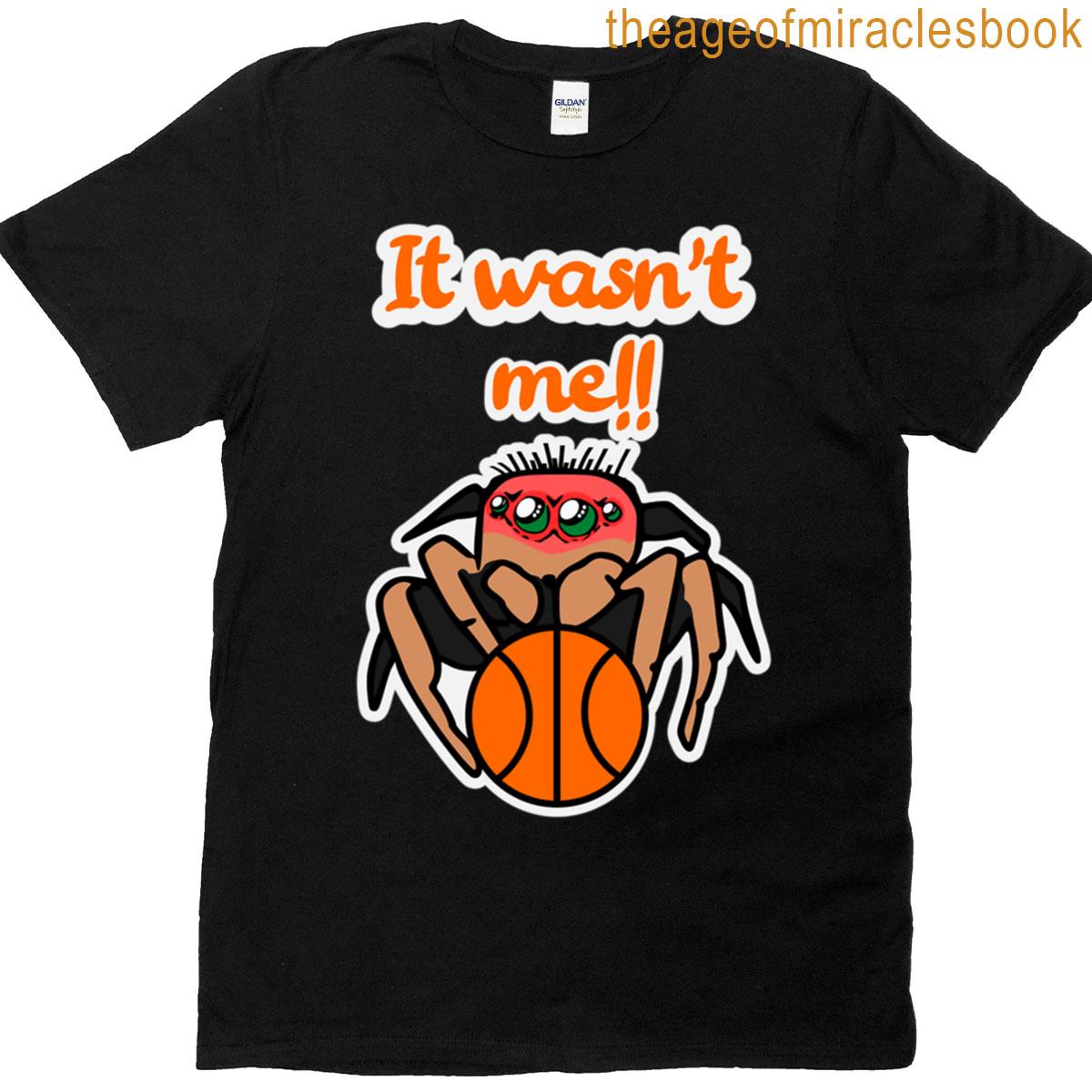 Jumping Spider Playing Basketball – Basket And Three-pointer T-shirt
