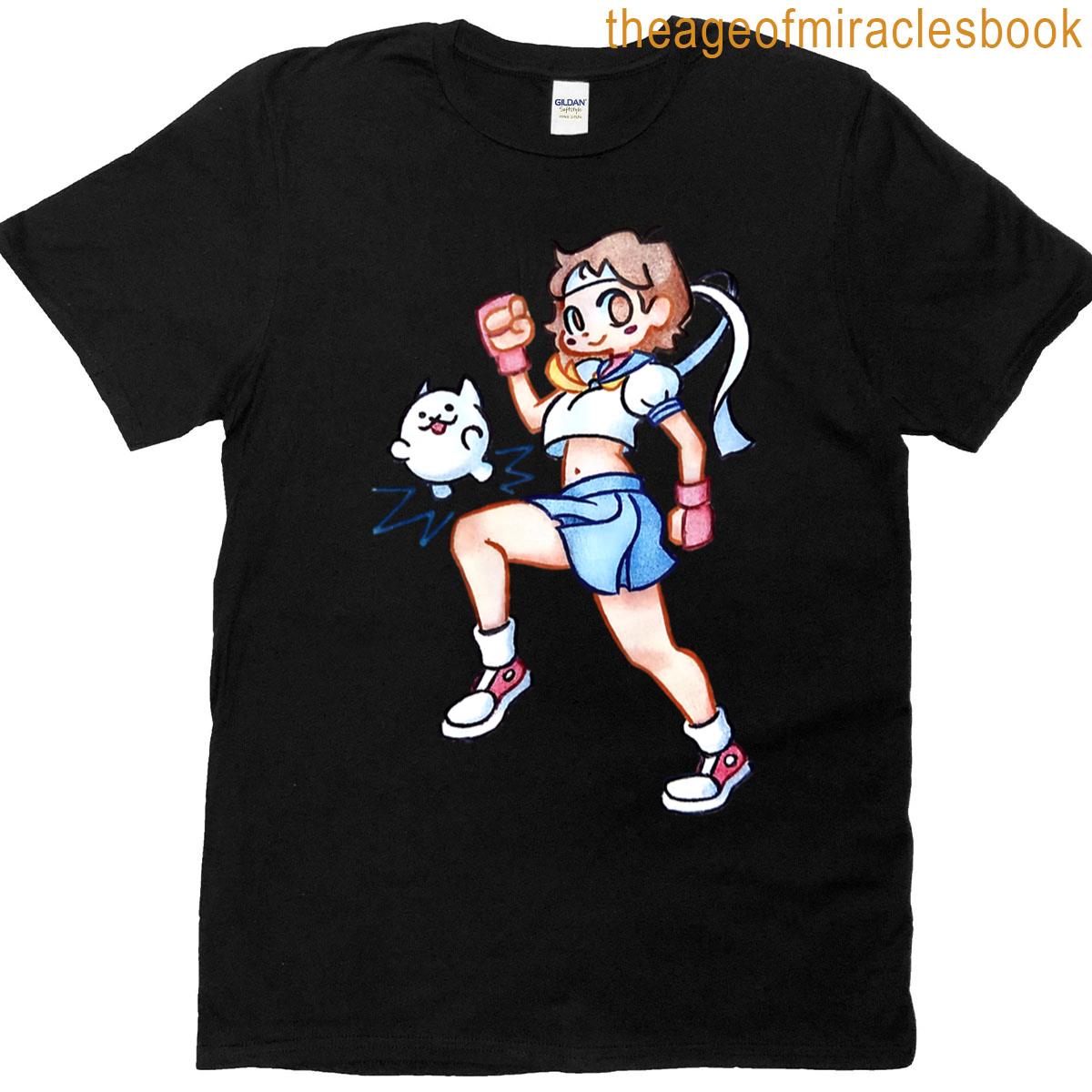 Sakura Kasugano Cat T-shirt