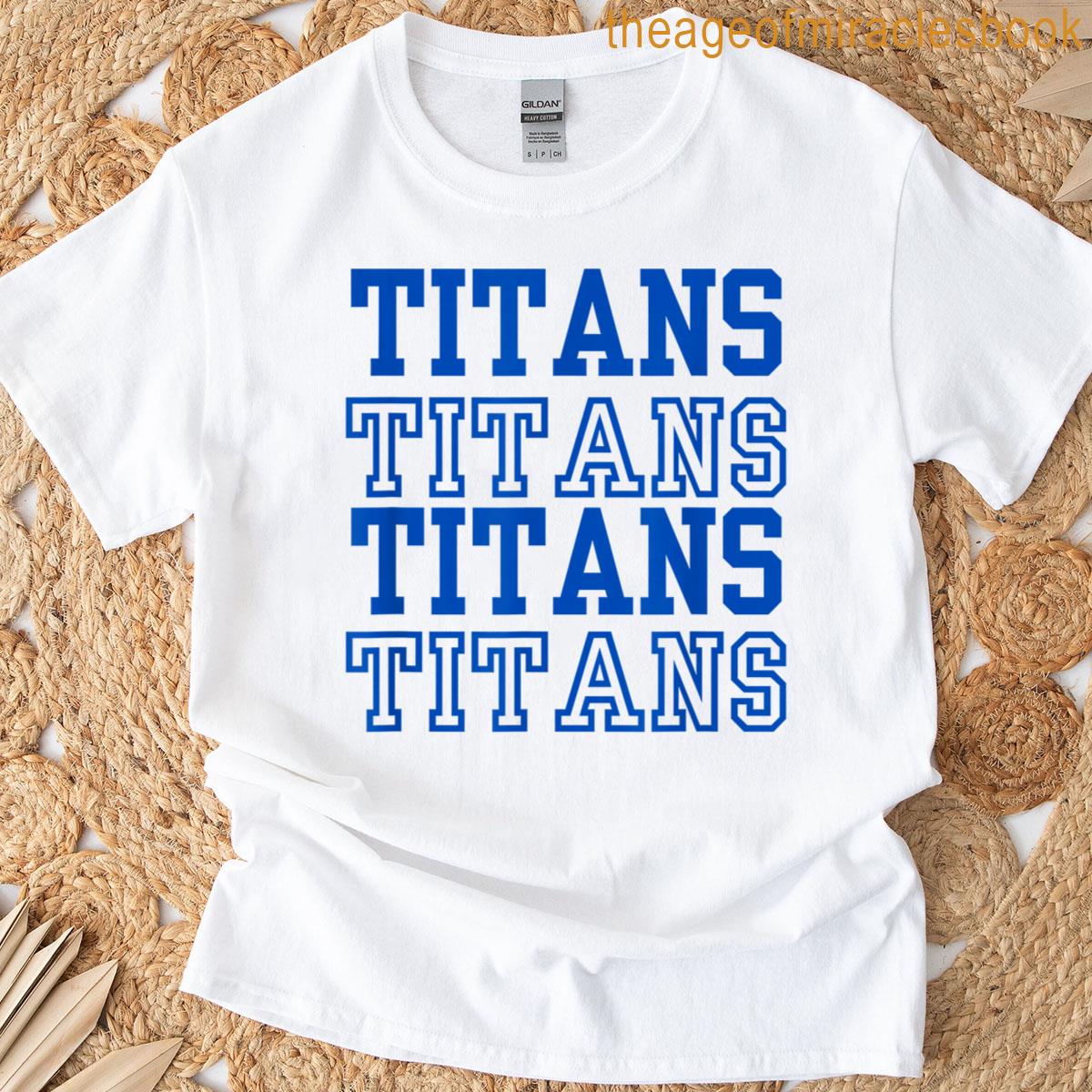 Stacked Block Text Design Apparel T-shirt