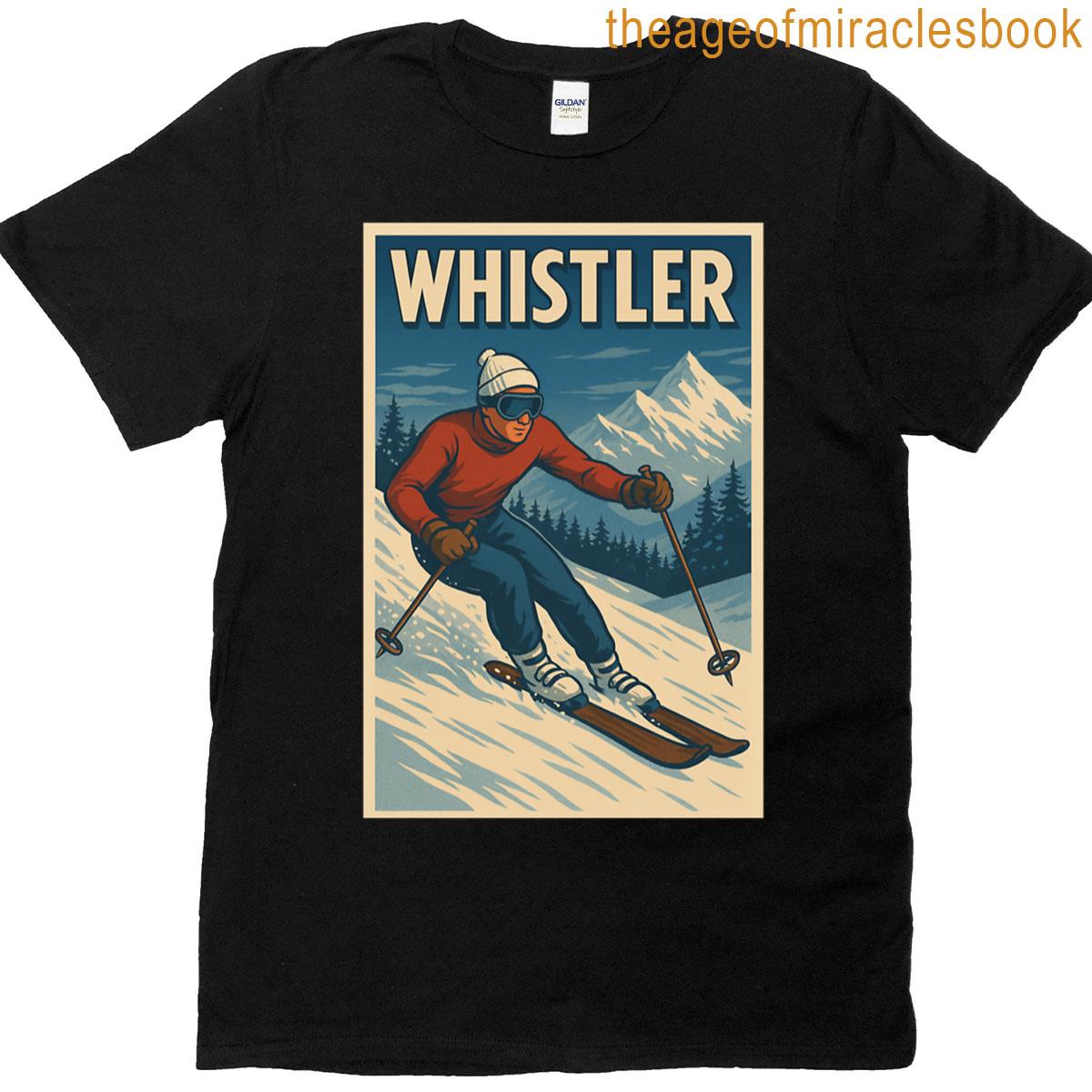 Whistler Ski Poster T-shirt
