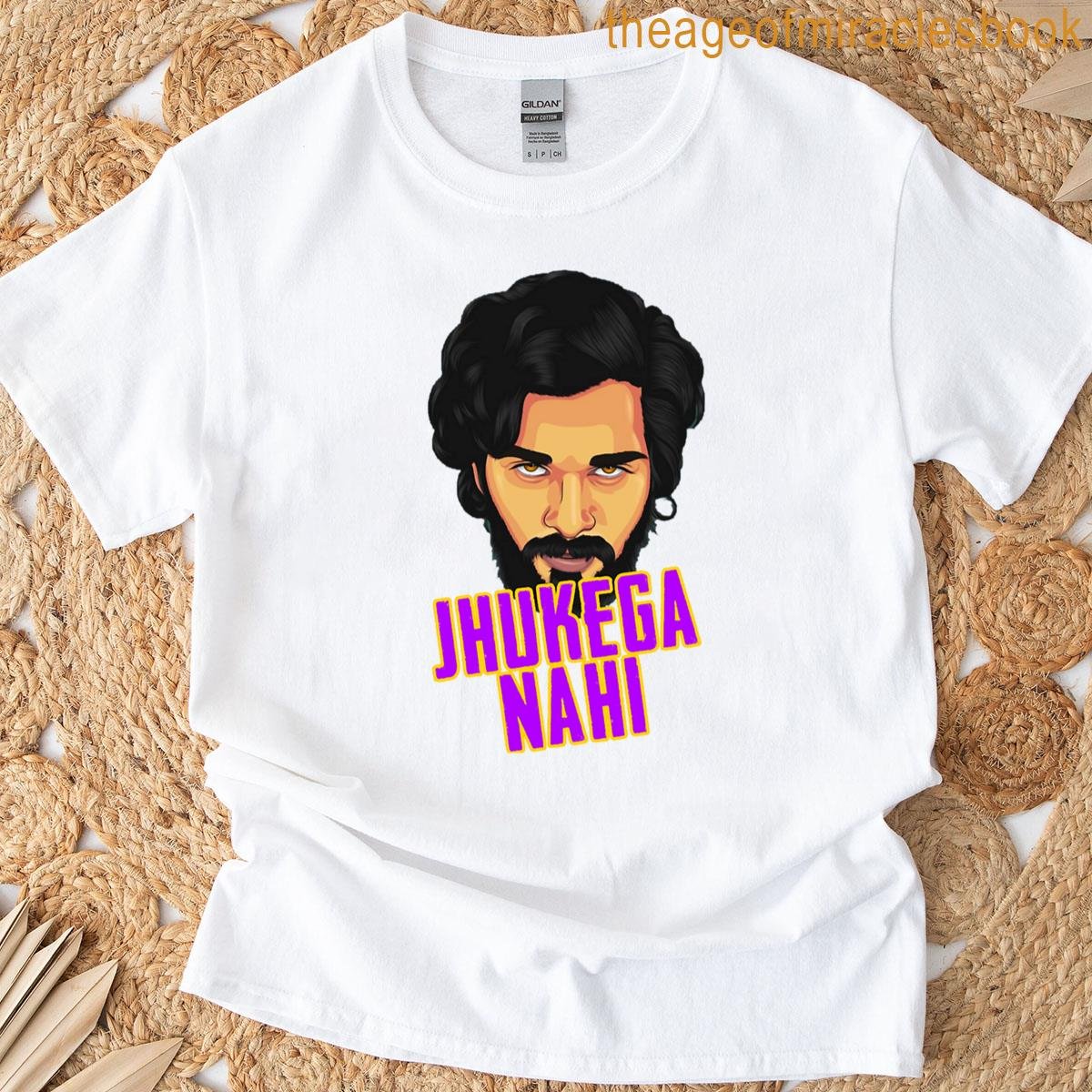 Allu Arjun Pushpa Jhukega Nahi Oversized T-shirt
