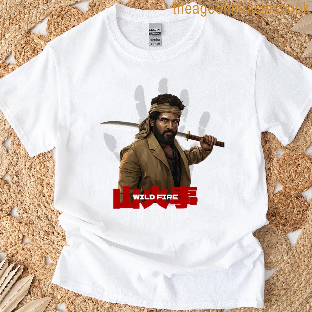 Allu Arjun Pushpa Wild Fire Art T-shirt