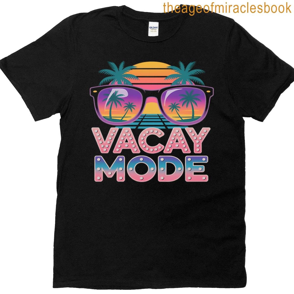 Cheerful Vacay Mode Beach T-shirt