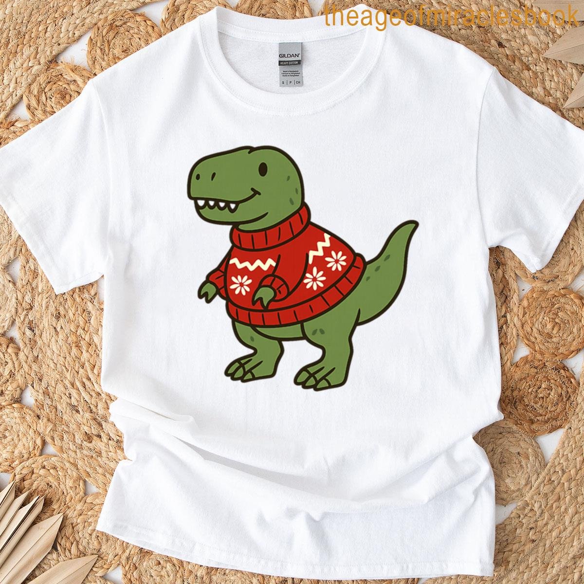 Christmas Dinosaur T-shirt