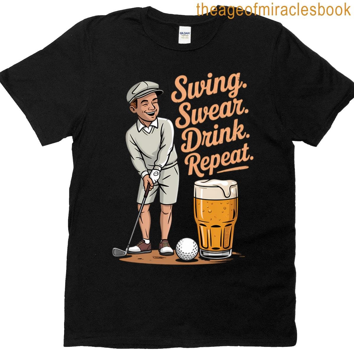 Drink Beer Golf Player T-shirt