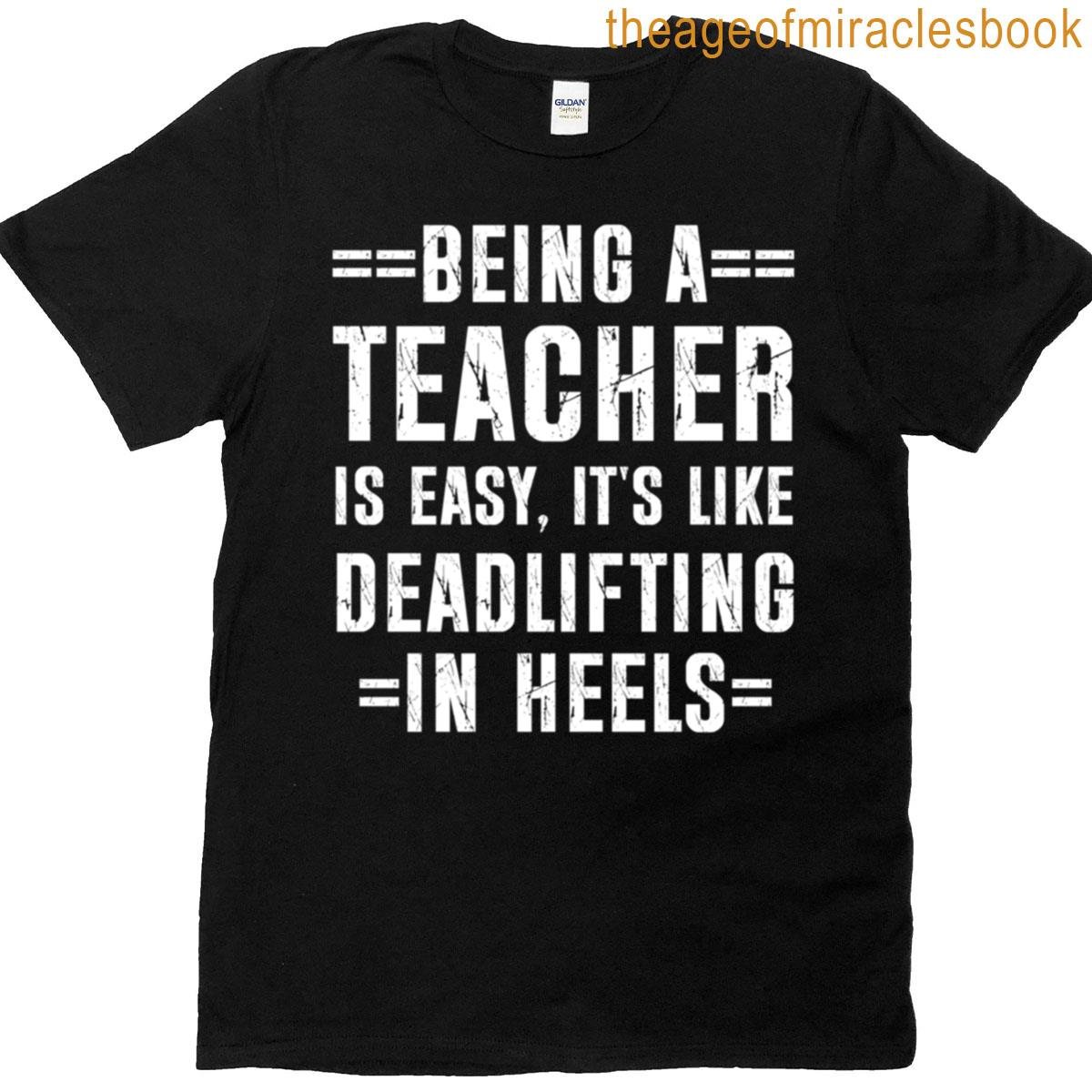 Minimalist Text Funny Teacher T-shirt