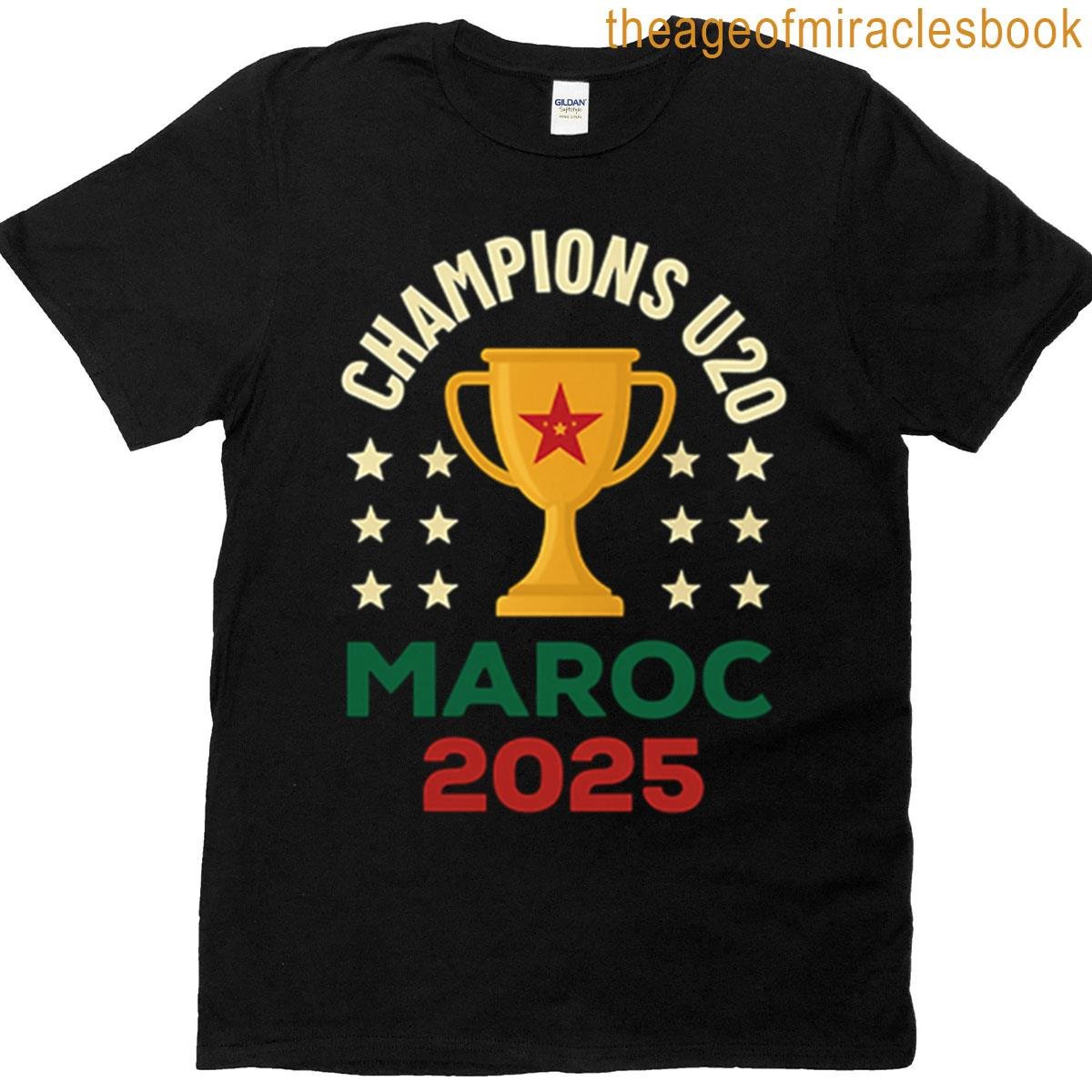 Morocco 2025 U20 Champions T-shirt