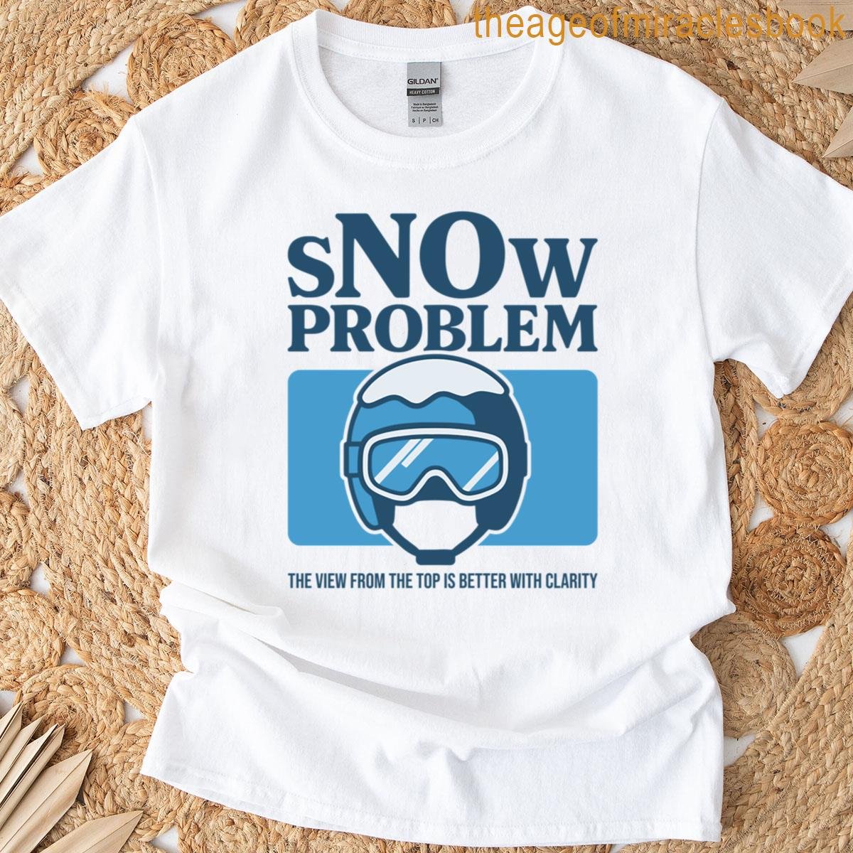 Snow Problem Ski And Snowboard Helmet T-shirt