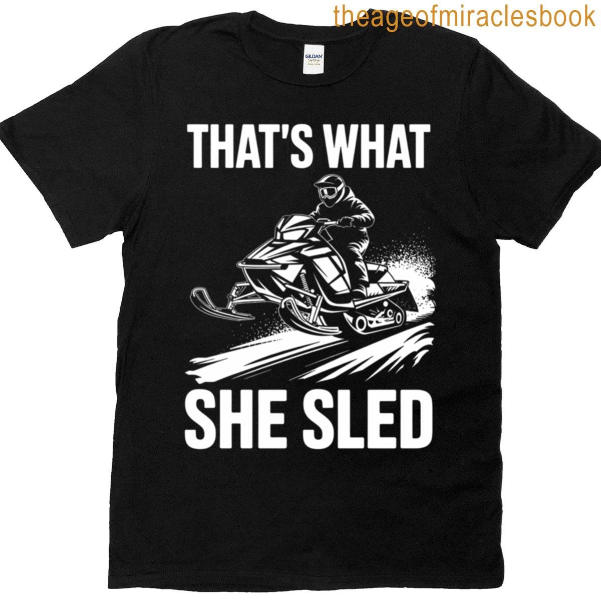Snowmobiling Winter Sport Snowmobile T-shirt