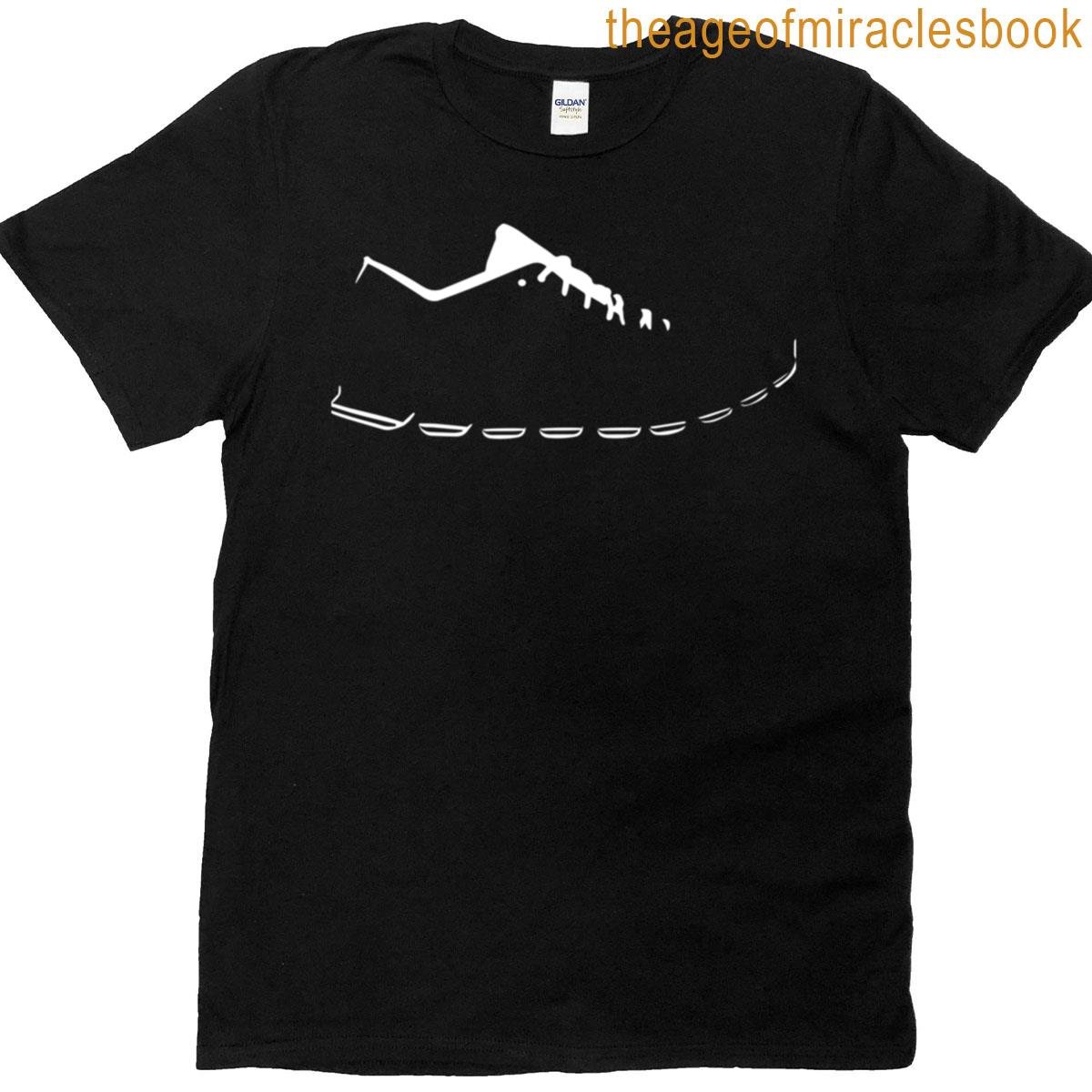 White Sneaker Minimalist Drawing T-shirt