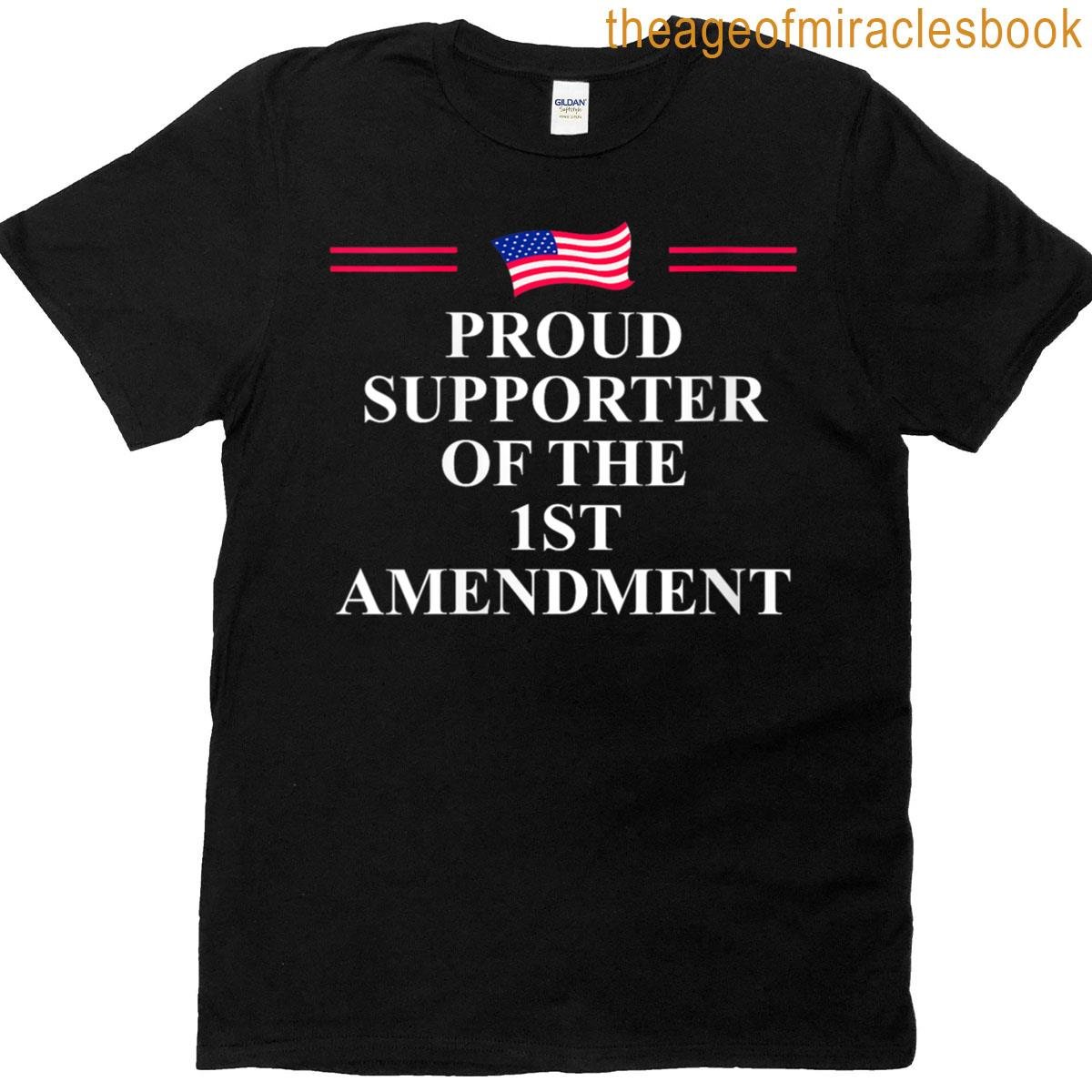 Womens 1st Amendment I Support The First Amendment Freedom Speech T-shirt
