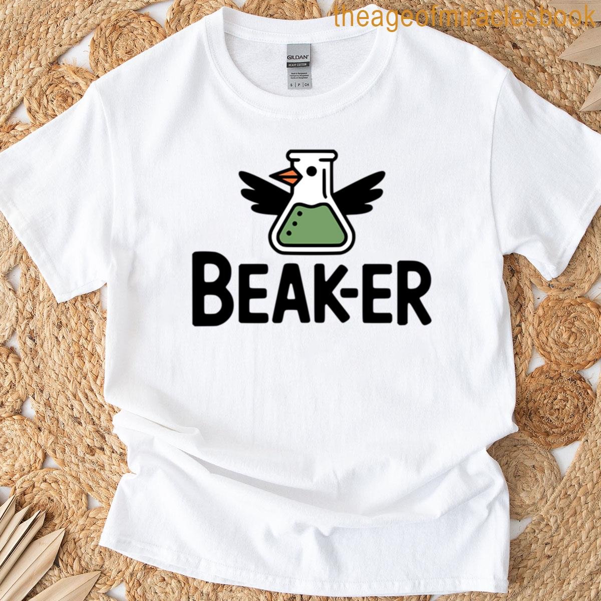 Beak-er Cute Science Pun T-shirt