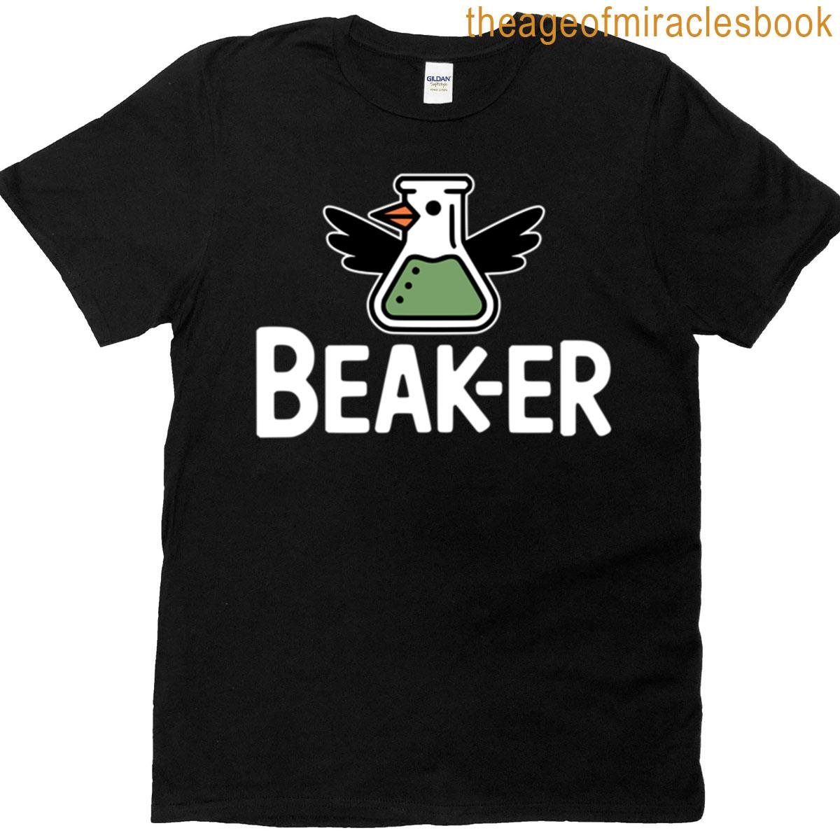 Beak-er Funny Science Pun T-shirt