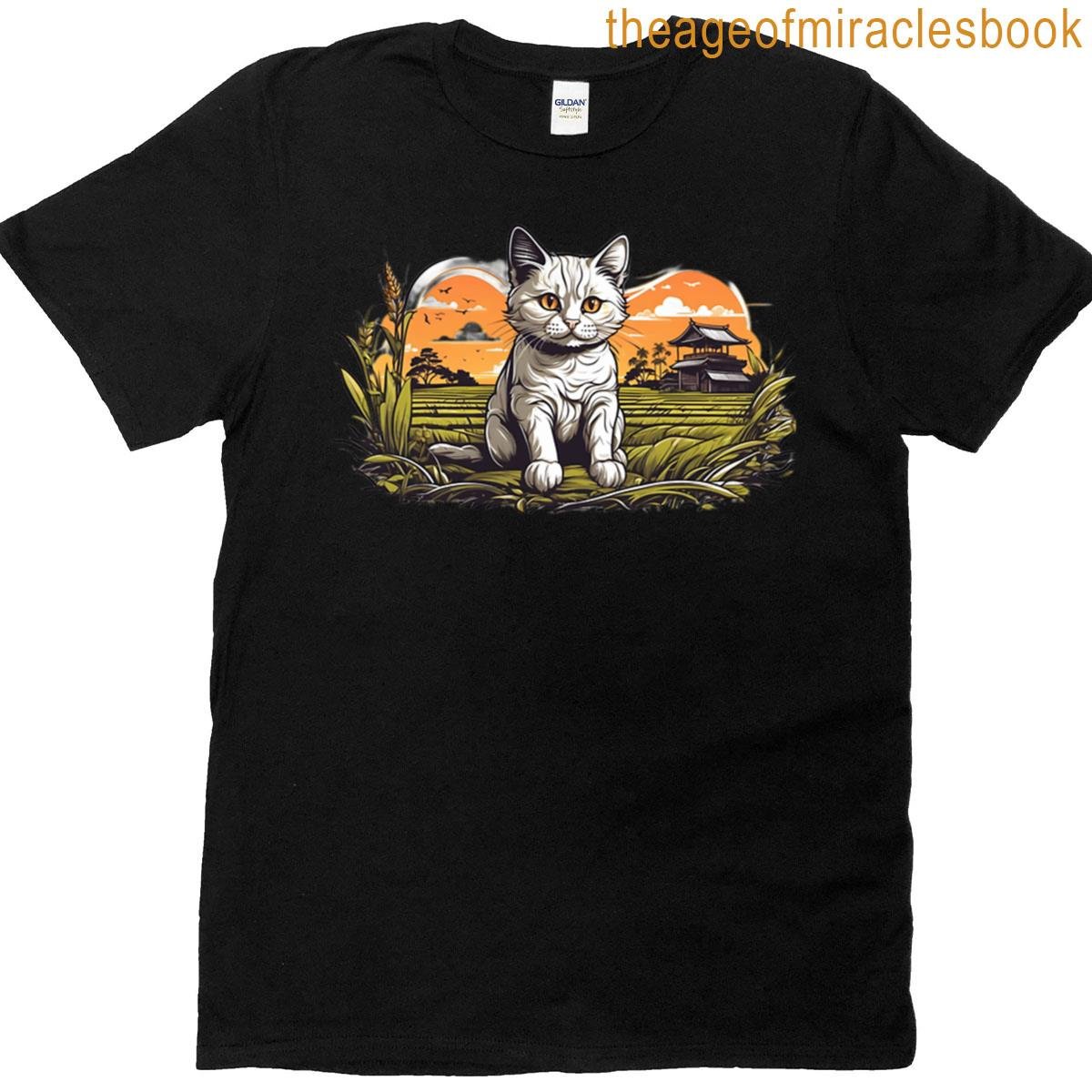 Cat In The Rice Fields Oversized T-shirt