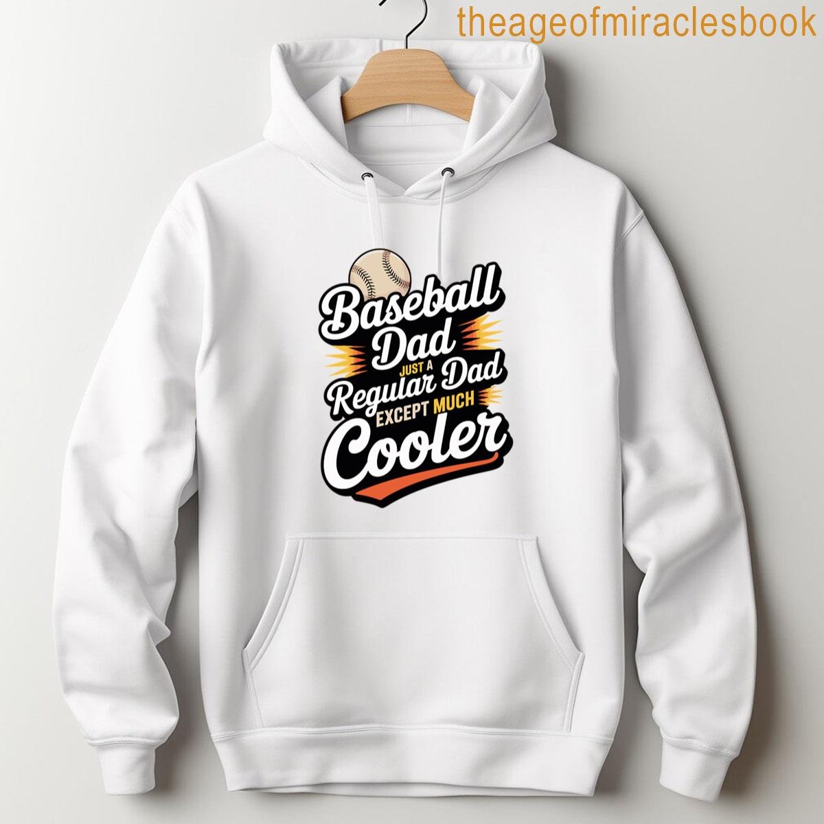 Alternative view of Cool Baseball Dad Funny Design T-shirt