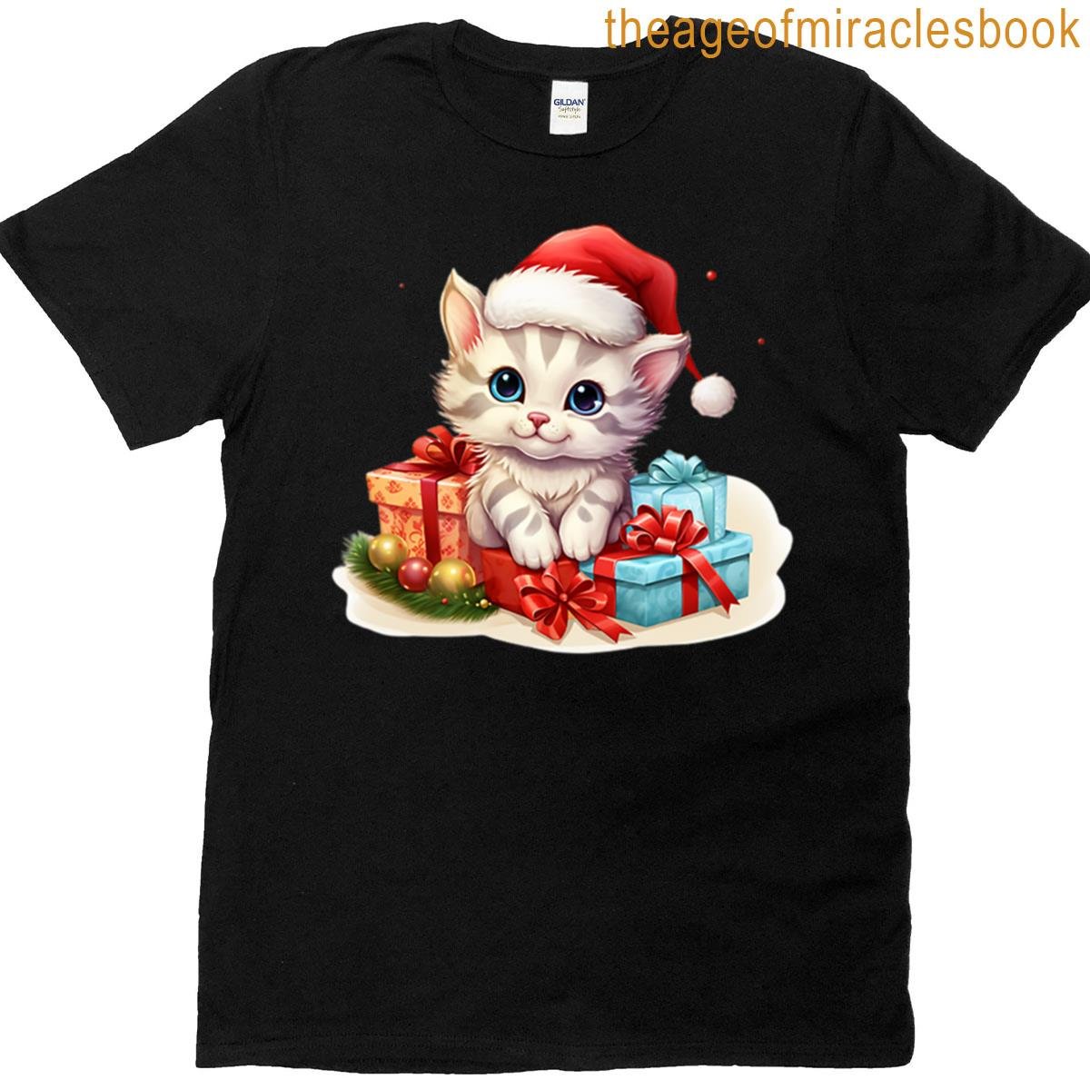 Cute Kitten Christmas T-shirt