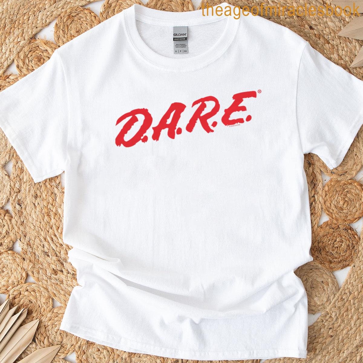Dare Program Simple Red Logo Retro Psa Premium Tri-blend T-shirt