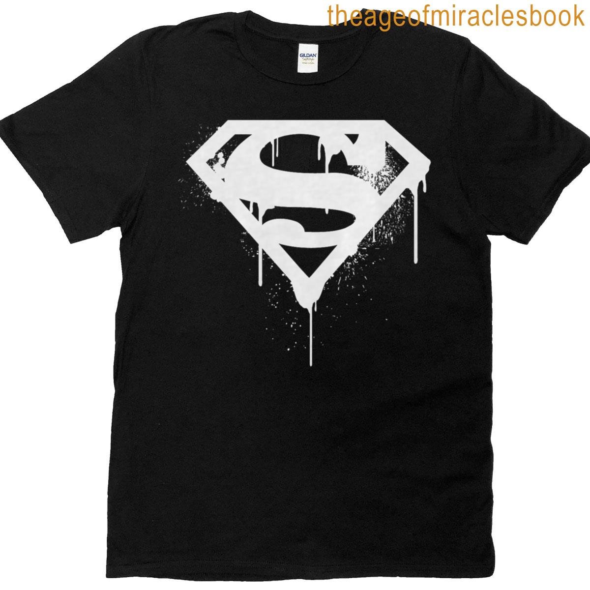 Dc Superman Logo Doomsday White Graffiti Premium Tri-blend T-shirt
