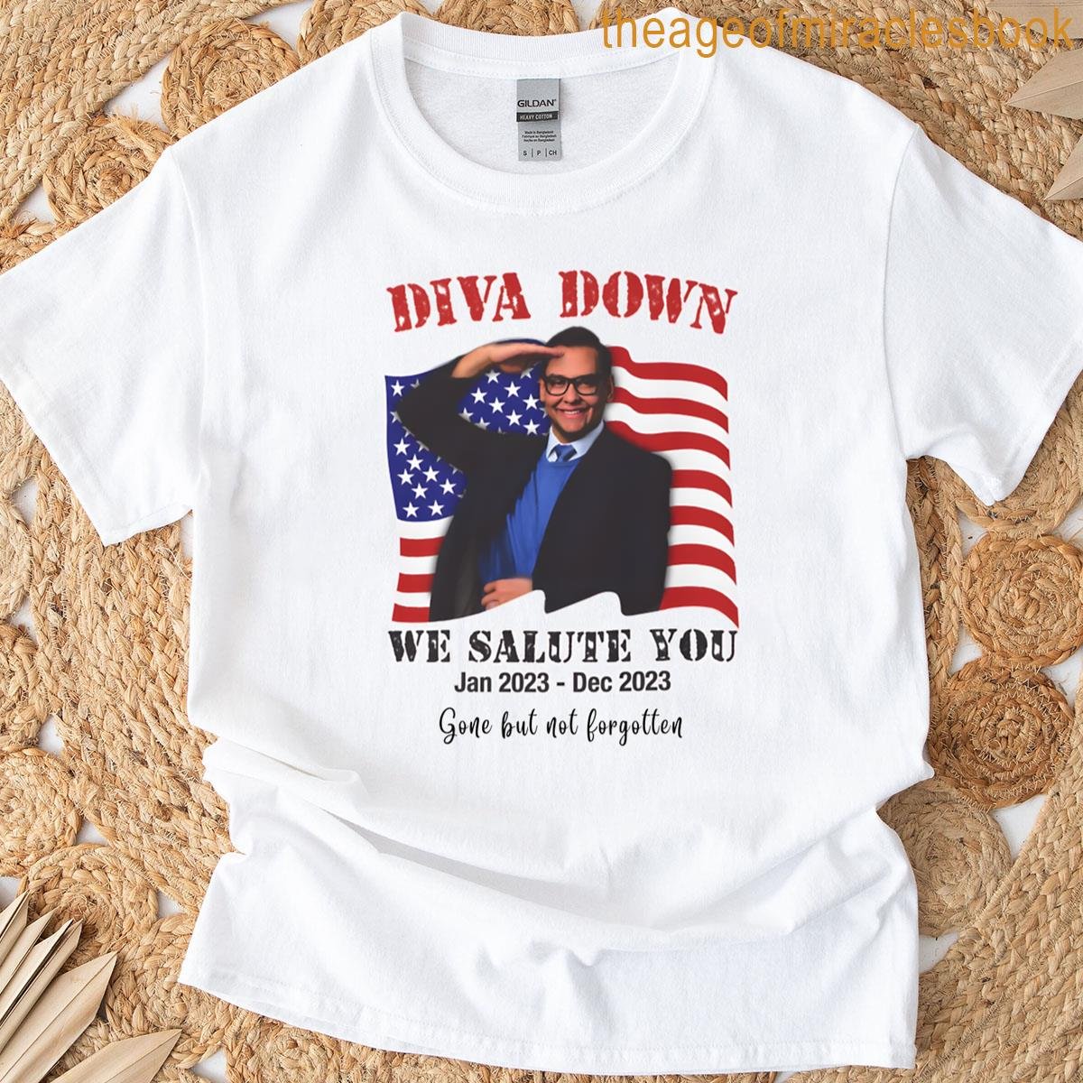Diva Down We Salute You George Santos T-shirt