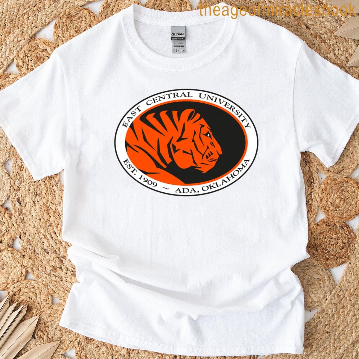 East Central University Tigers Primary Logo T-shirt