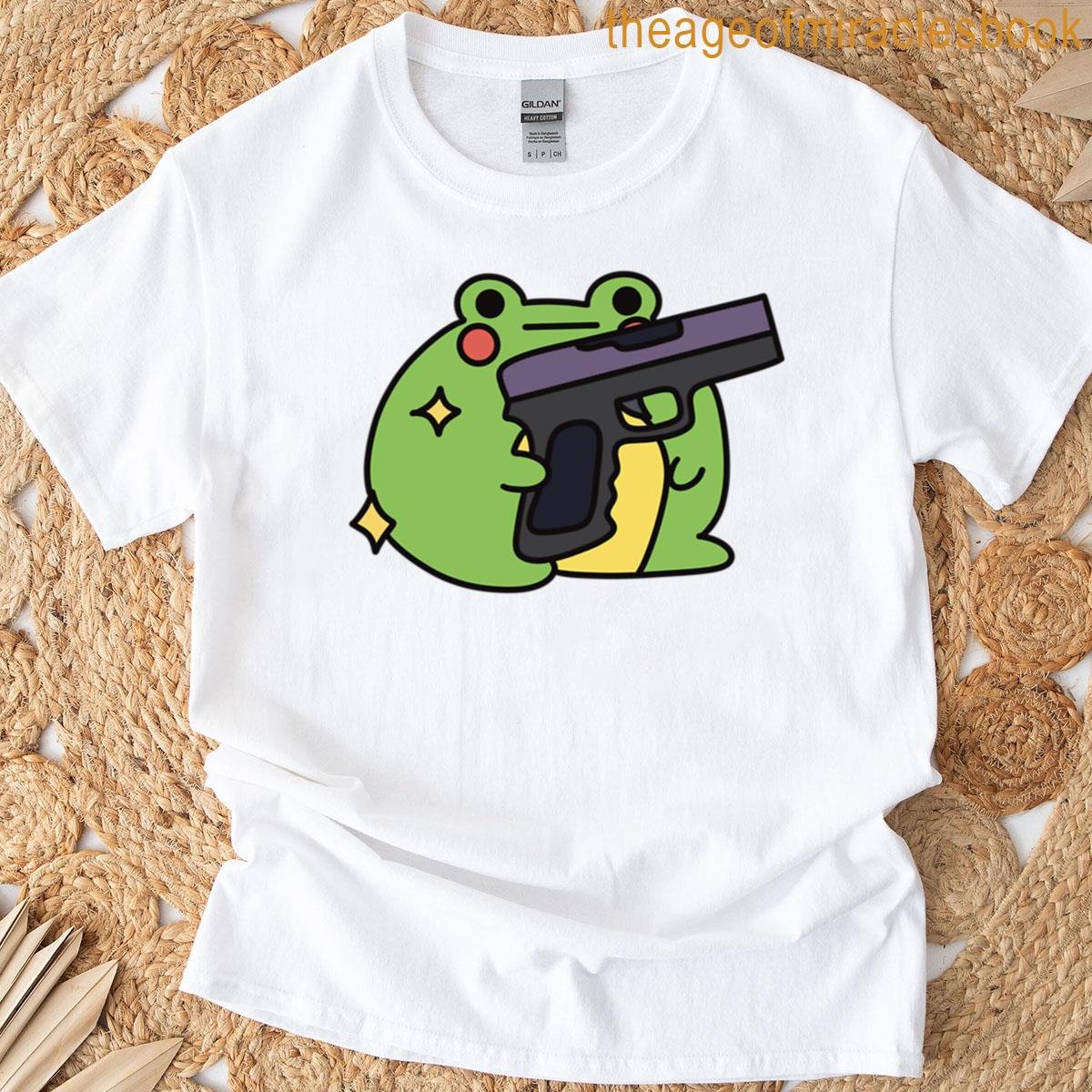 Frog With A Gun Oversized T-shirt