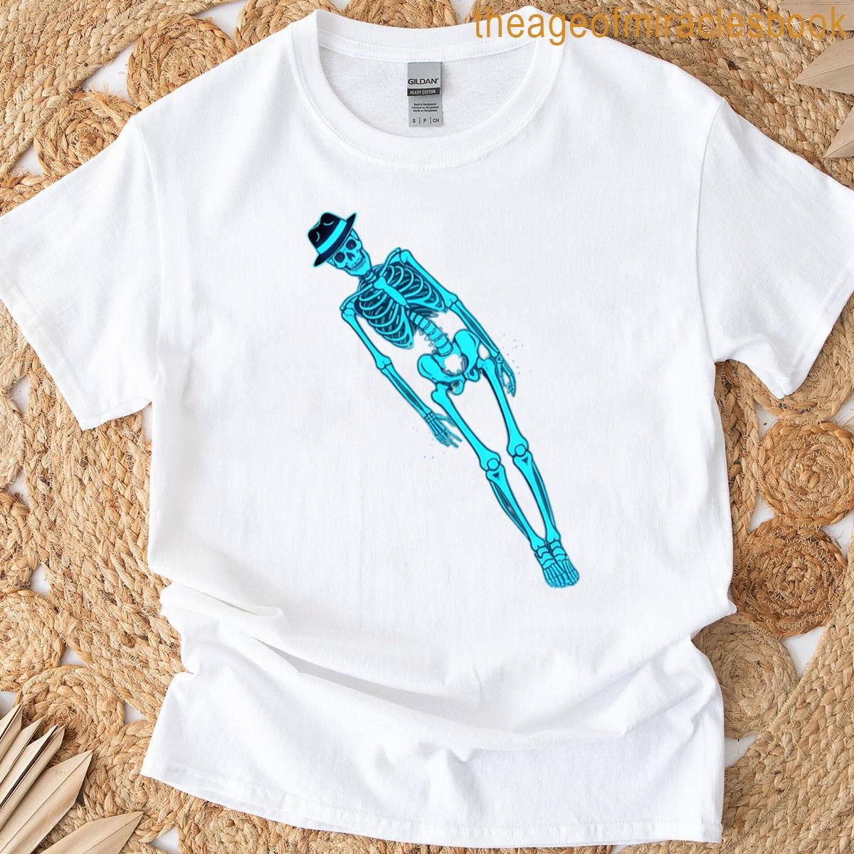 Gravity-defying Neon Skeleton’s Signature Pose T-shirt