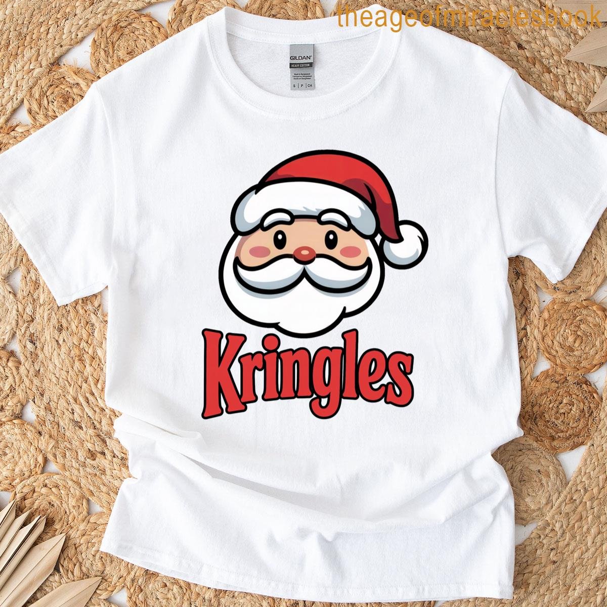 Kringles Logo Funny Santa T-shirt