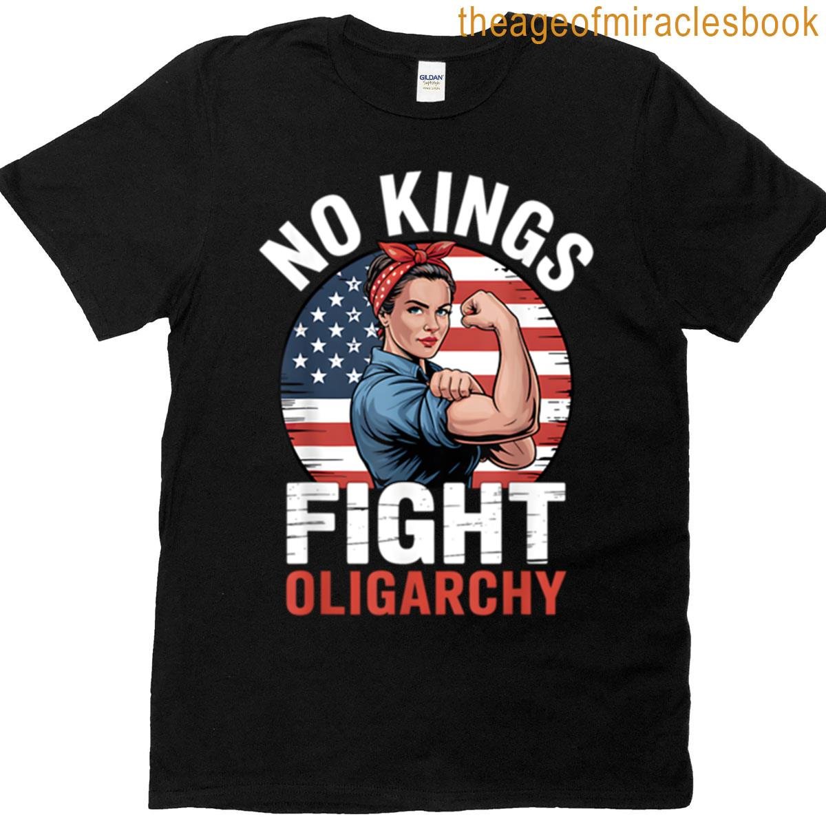 No Kings Fight Oligarchy T-shirt