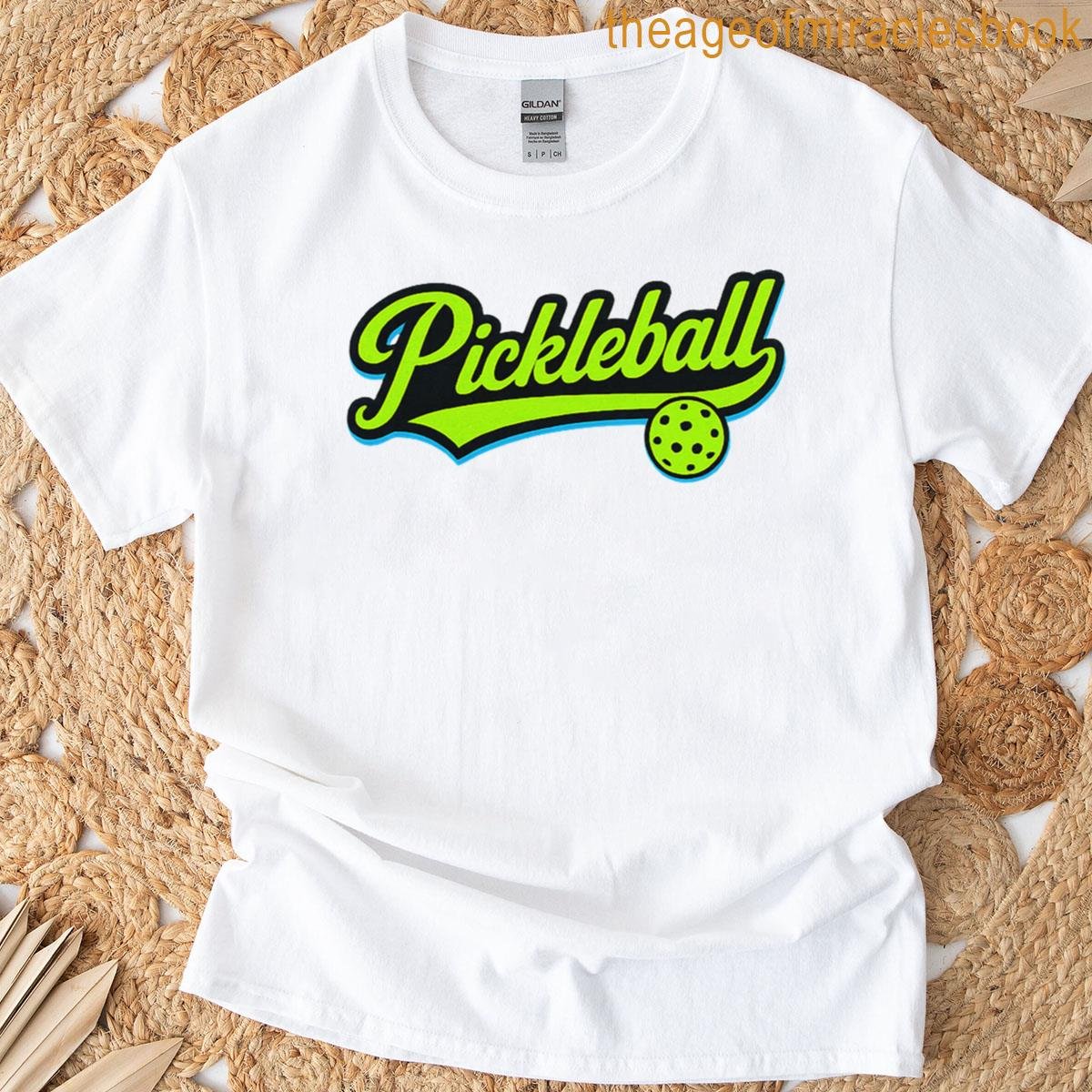 Pickleball Script Logo – Retro Swoosh Graphic T-shirt