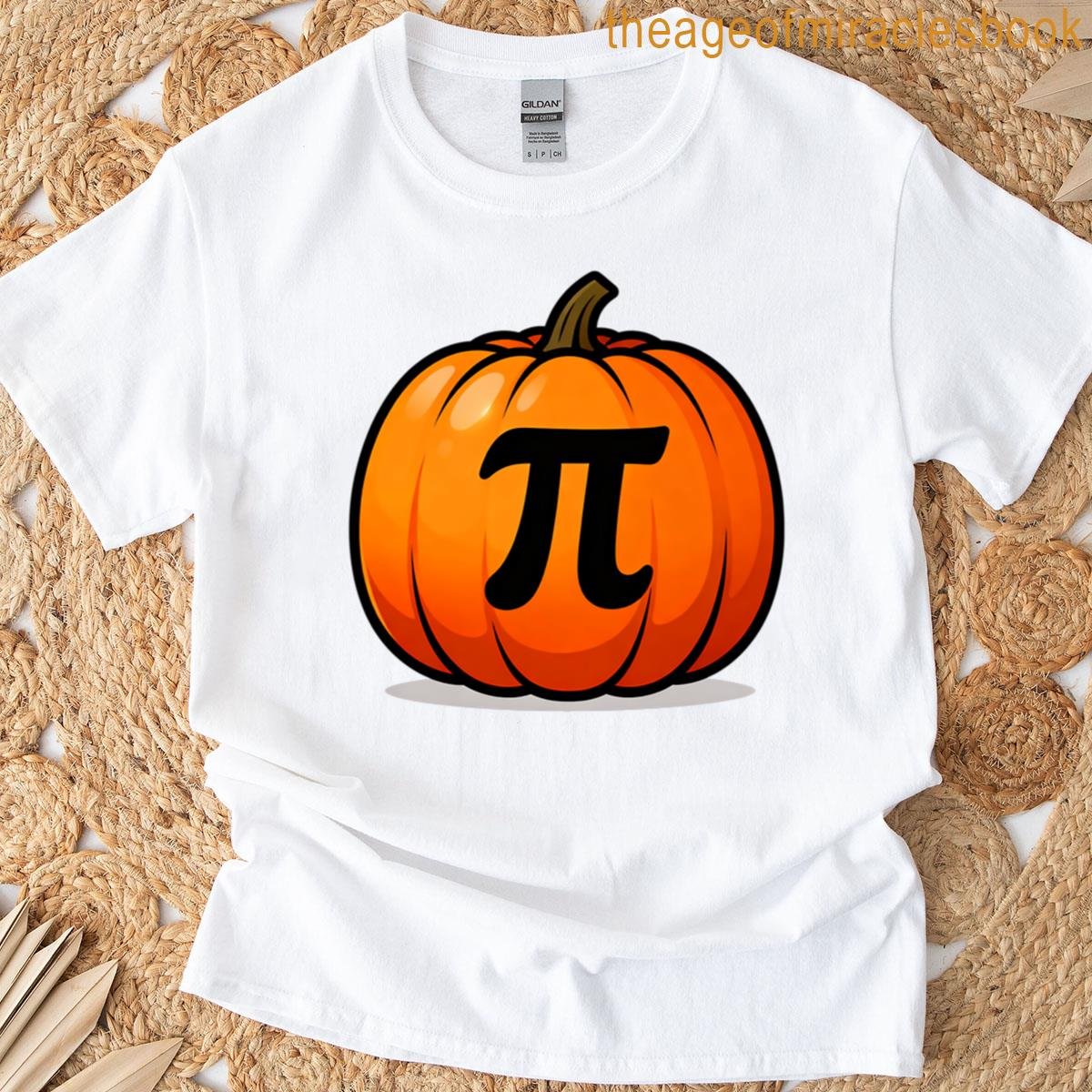 Pumpkin Pi – Funny Math Pun Halloween Oversized T-shirt
