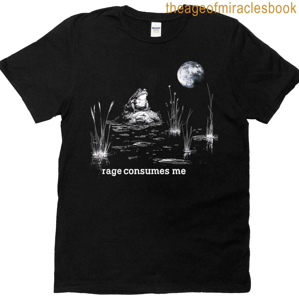 Rage Consumes Me Funny Frog T-shirt