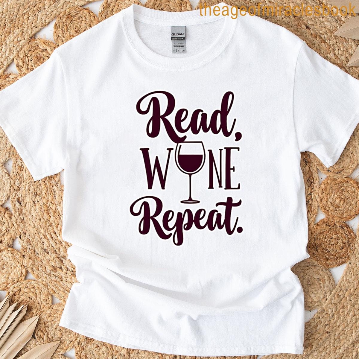 Read Wine Repeat T-shirt