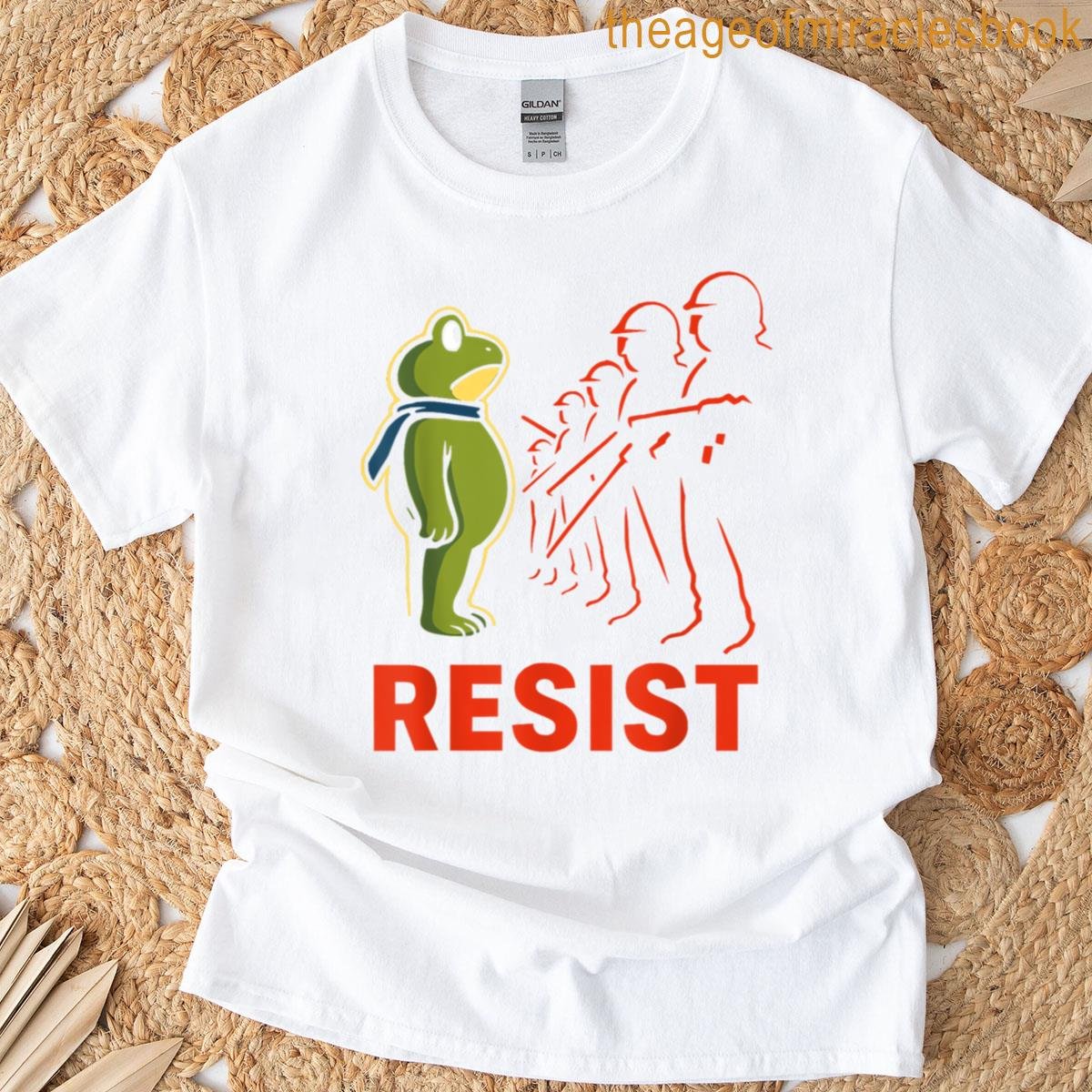 Retro Portland Resist Frog Protest Equality T-shirt