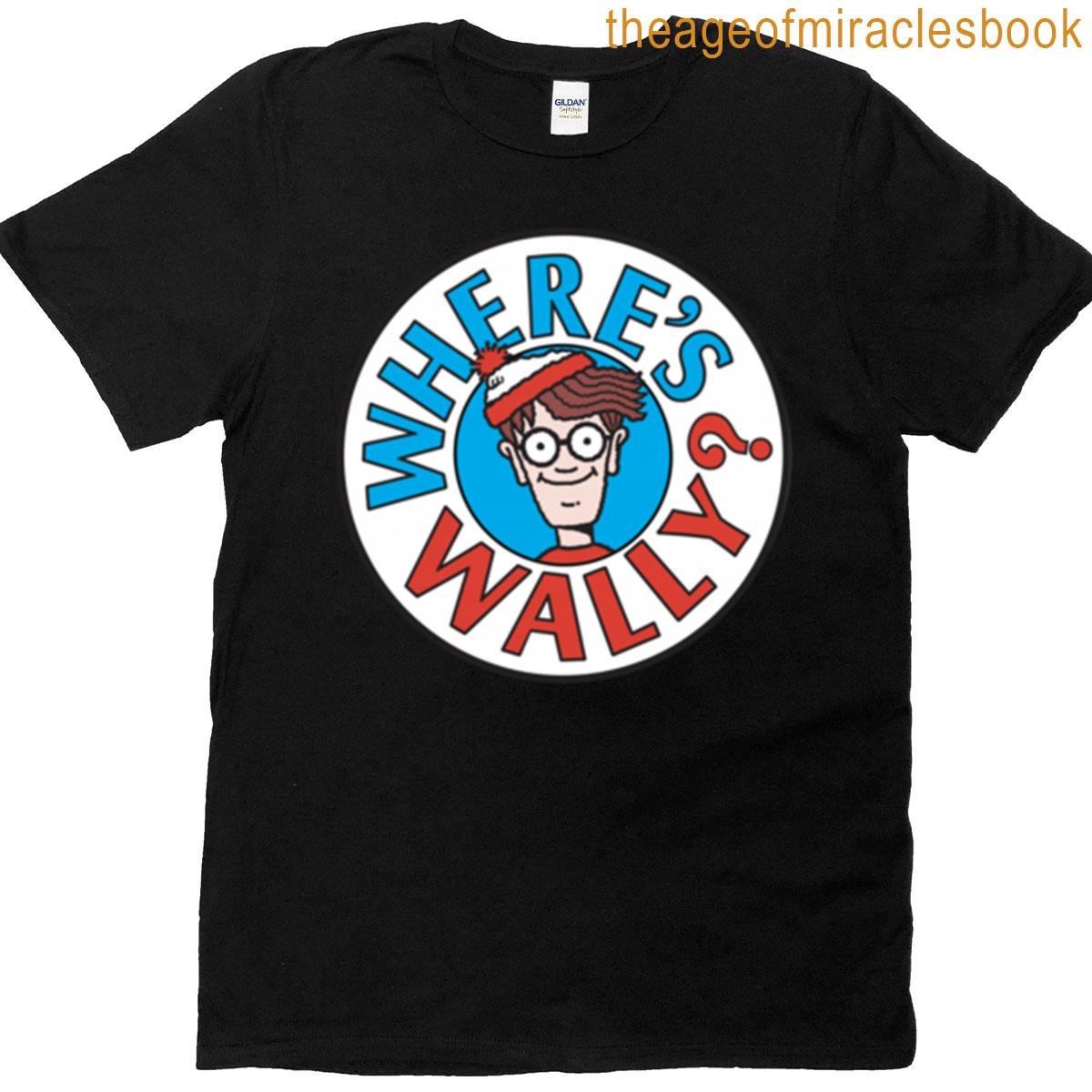 Wheres Wally Logo And Back Pose Front Back T-shirt
