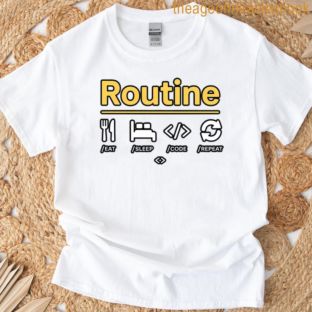 While Alive Eat Sleep Code Loop Oversized T-shirt