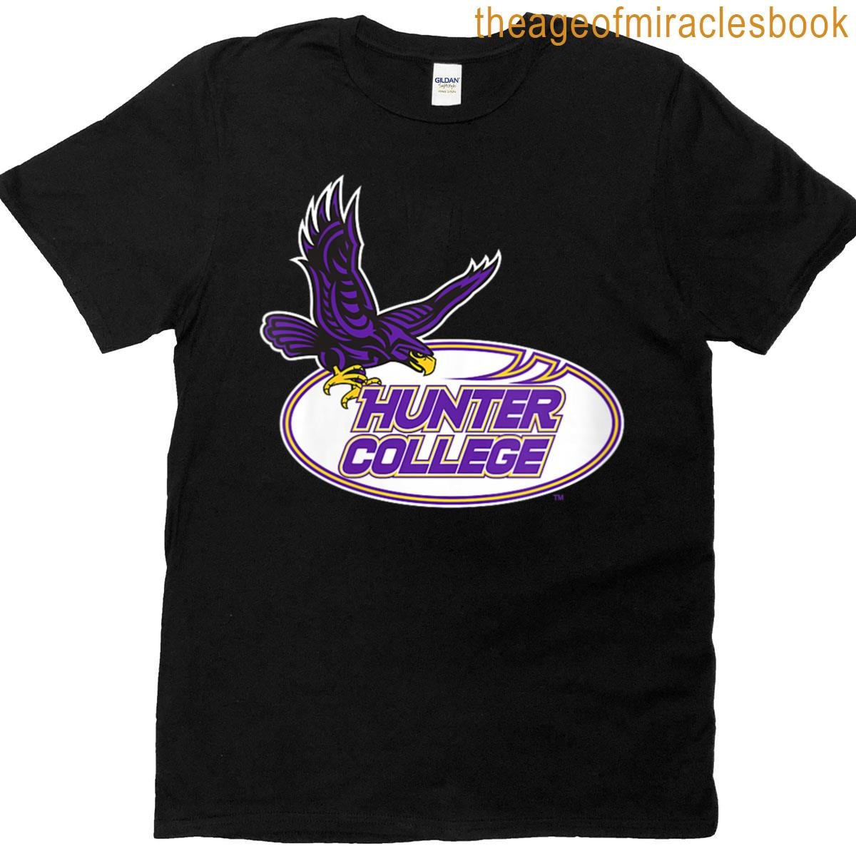 Womens Hunter College Hawks Primary Logo T-shirt