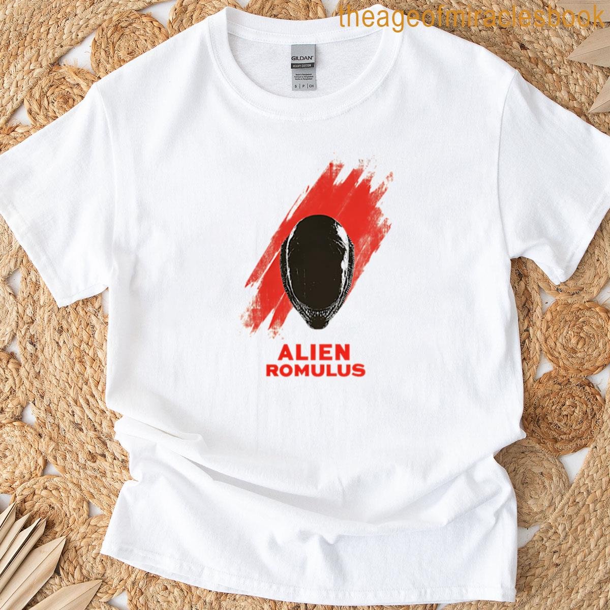 Alien Romulus Minimalist Sci-fi Horror Art T-shirt