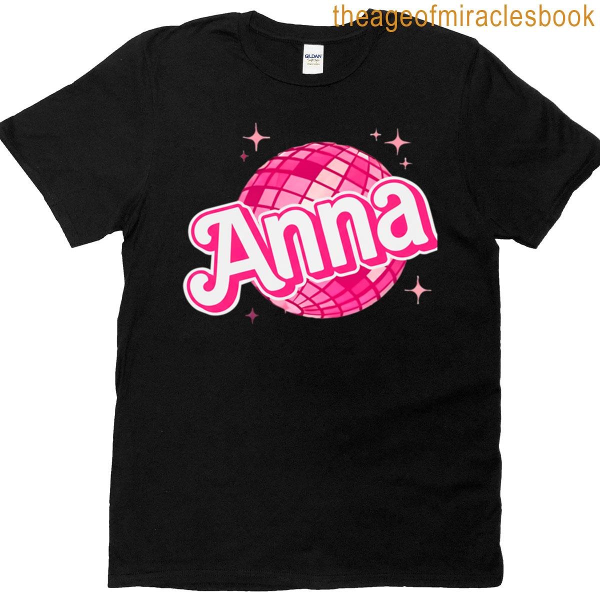 Anna Name With Disco Ball T-shirt