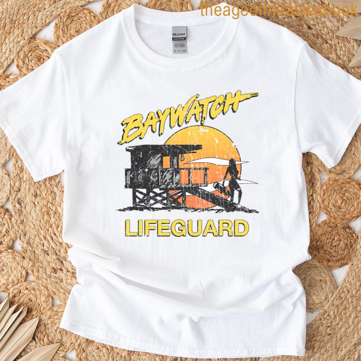 Baywatch Lifeguard Sunset Oversized T-shirt