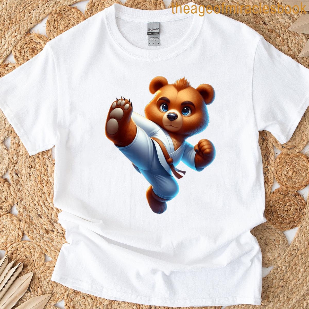 Cute Karate Bear Martial Arts T-shirt