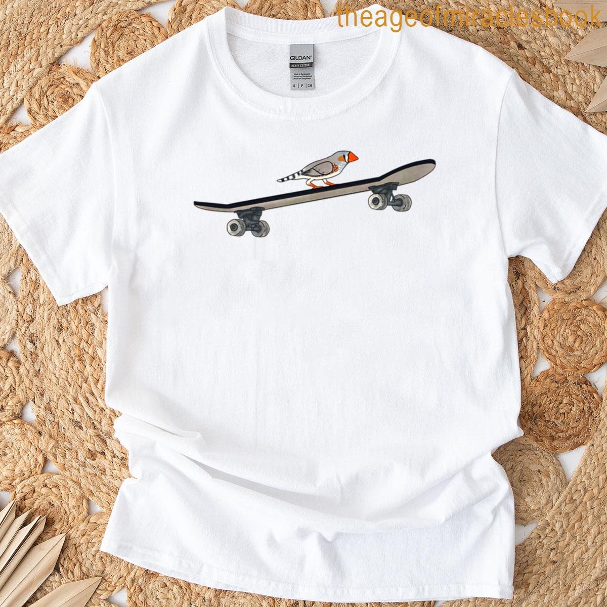 Dope Zebra Finch Skating T-shirt