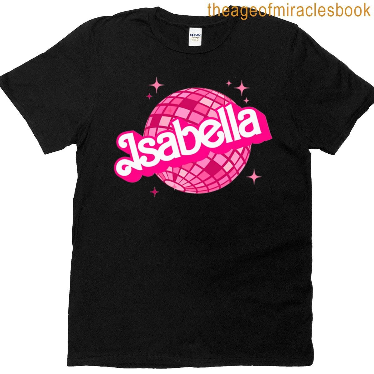Isabella Name With Disco Ball T-shirt