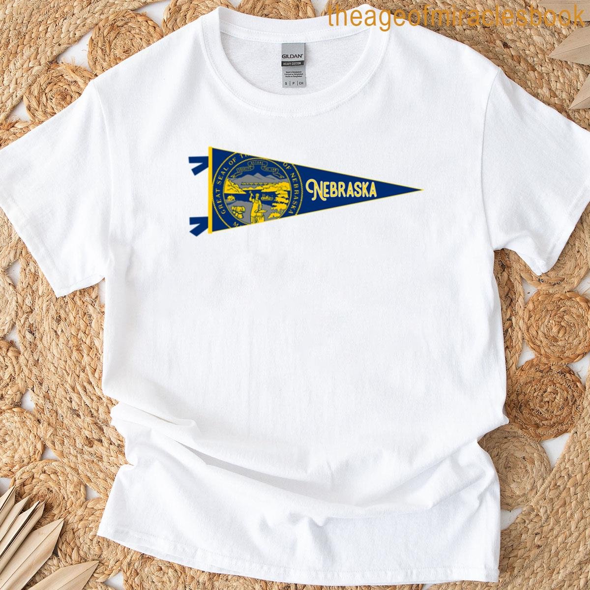 Nebraska Flag Pennant T-shirt