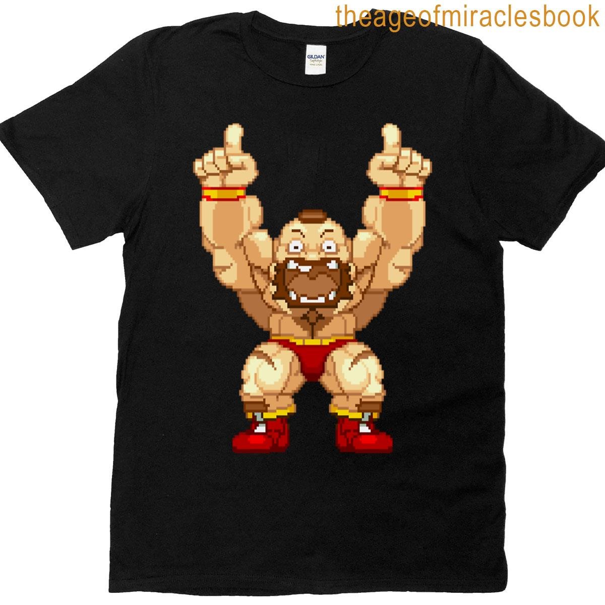 Pocket Zangief Win Pose T-shirt