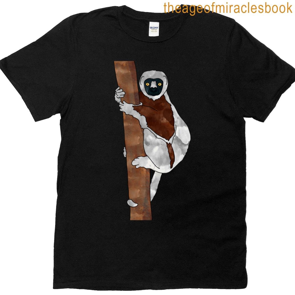 Sifaka On A Tree Oversized T-shirt