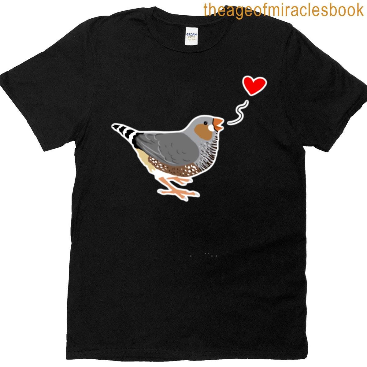 Zebra Finch Love T-shirt