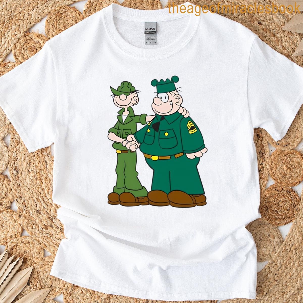 Beetle Bailey And Sarge Cartoons T-shirt